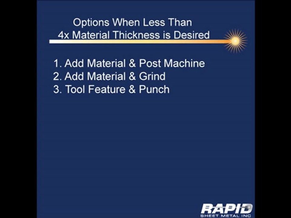 Rapid Sheet Metal - Tech Tip "Forming Basics"
