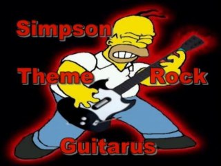 The Simpsons theme rock
