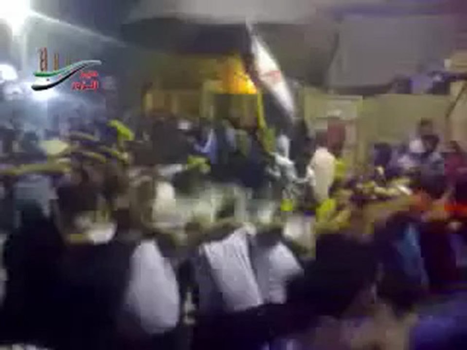 فري برس  دير الزور الحرة مظاهرة مسائية حي العمال 23 4 2012 DeerALzoor