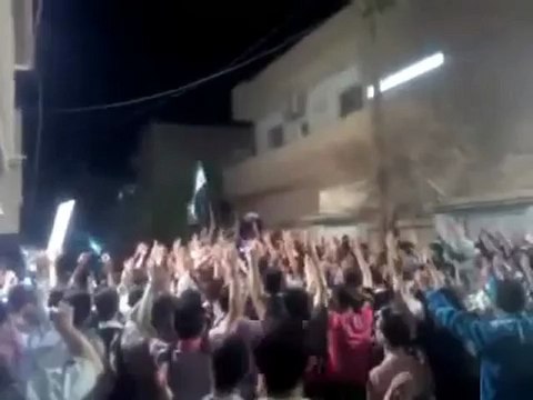 فري برس البوكمال مظاهرة صباحية لثوار المدينة تهتف للجيش الحر ويالله مالنا غيرك يا الله 23 4 2012 ج2 ALbokamal