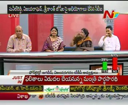 Live Show with KSR - Nannapaneni Rajakumari,Rama Krishna ,Cong leader Padmaja Reddy - 02