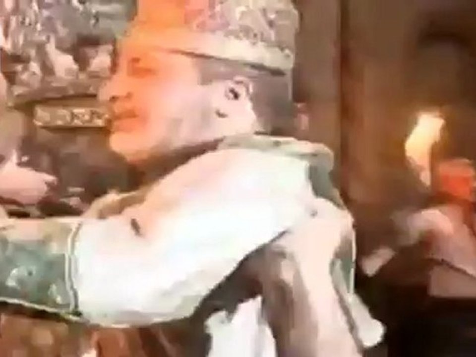 Fuego sagrado en Jerusalén