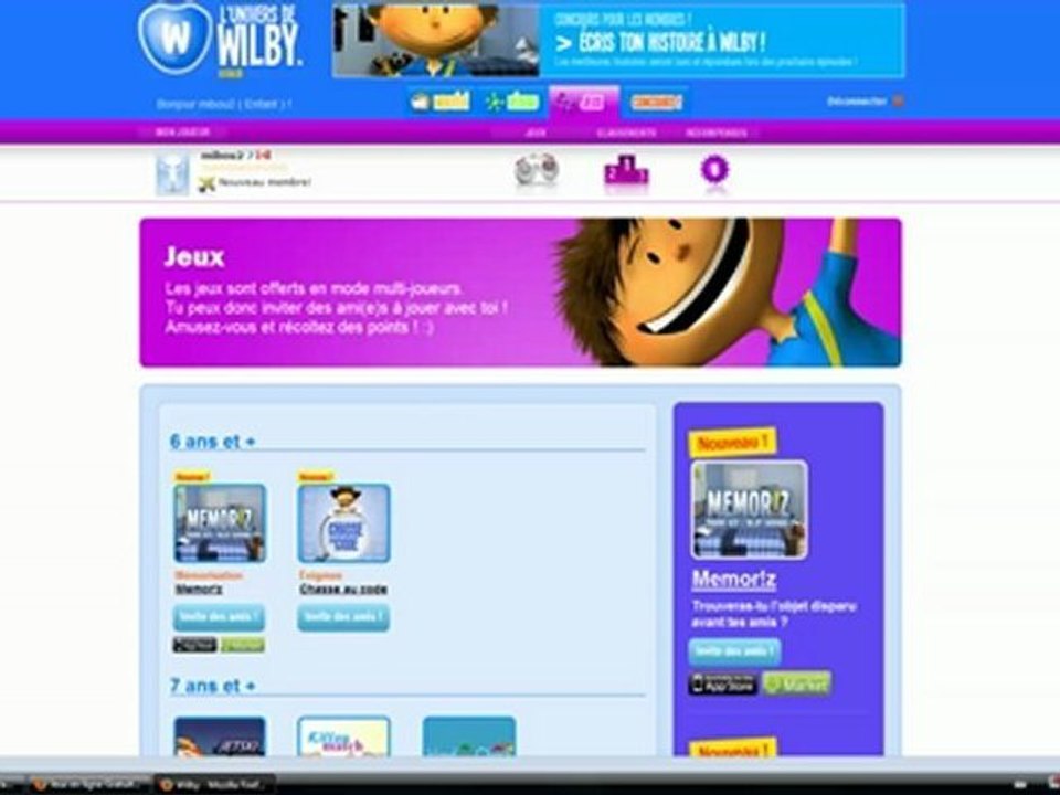 Jeux educatifs pour enfants gratuits - L'Univers de Wilby - Jeux educatifs pour enfants