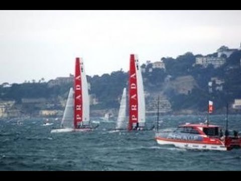 Napoli - America's Cup, prima vittoria per Luna Rossa (12.04.12)