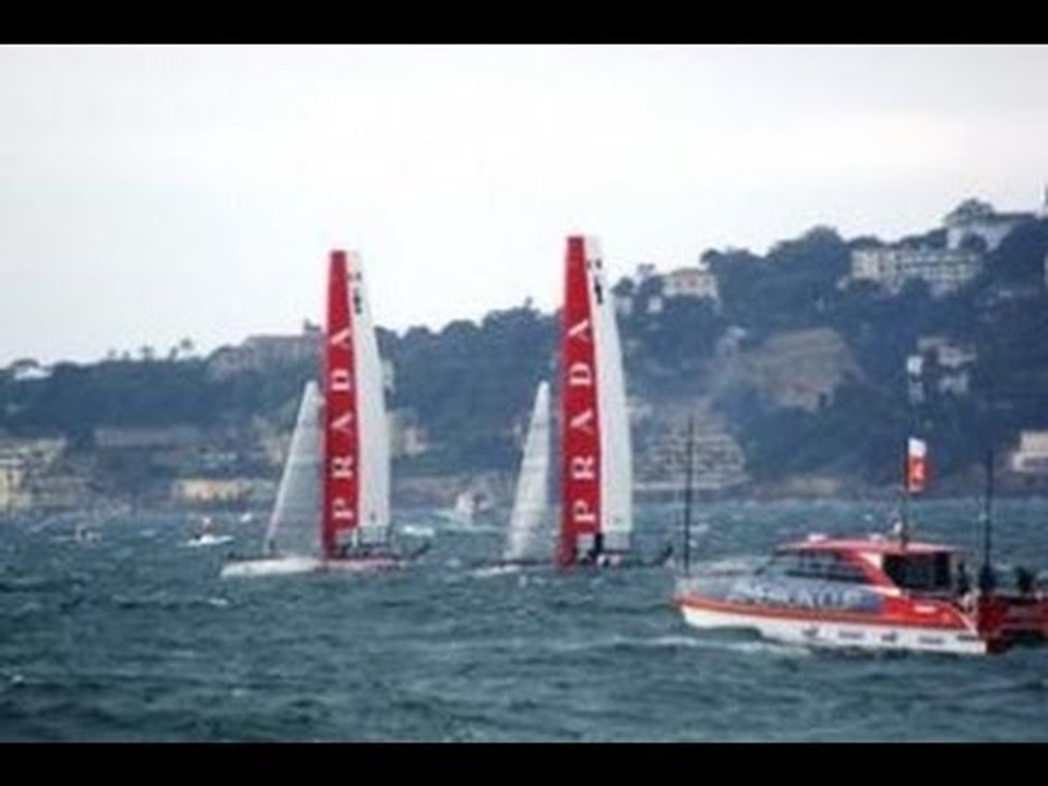 Napoli - America's Cup, prima vittoria per Luna Rossa (12.04.12)