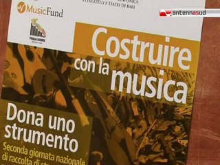 TG 18.04.12 Petruzzelli, domenica dona uno strumento ai bambini del sud del mondo