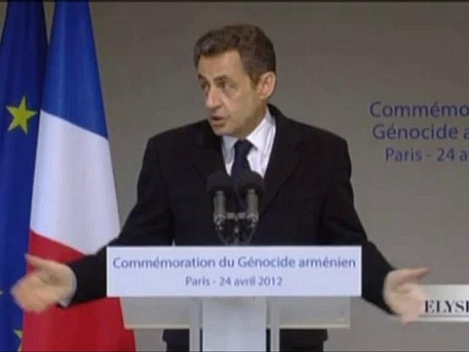 Discours de N. Sarkozy : commémoration du 97éme anniversaire du Génocide arménien