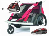 Croozer 525 Double Child Bicycle Trailer-Convert from Jogging Stroller to a Bicycle Trailer