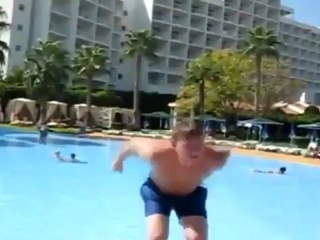 Backflip In Shallow Pool