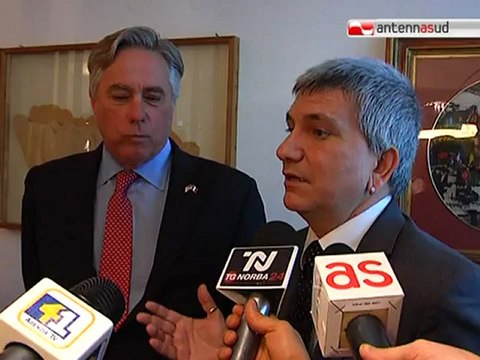 TG 24.04.12 Bari, l'ambasciatore Usa promette sostegno all'Italia