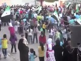 فري برس درعا البلد مظاهرة حاشدة نصرة للمدن المنكوبة وتطالب بتسليح الجيش الحر 24 4 2012 ج1 Daraa