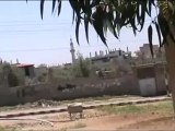 فري برس الحراك أستمرار دخول التعزيزات على مدينة الحراك 24 4 2012 Daraa
