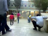 فري برس حلب لجوء الطلاب لداخل كلية العلوم بعد هجوم الامن 24 4 2012 Aleppo