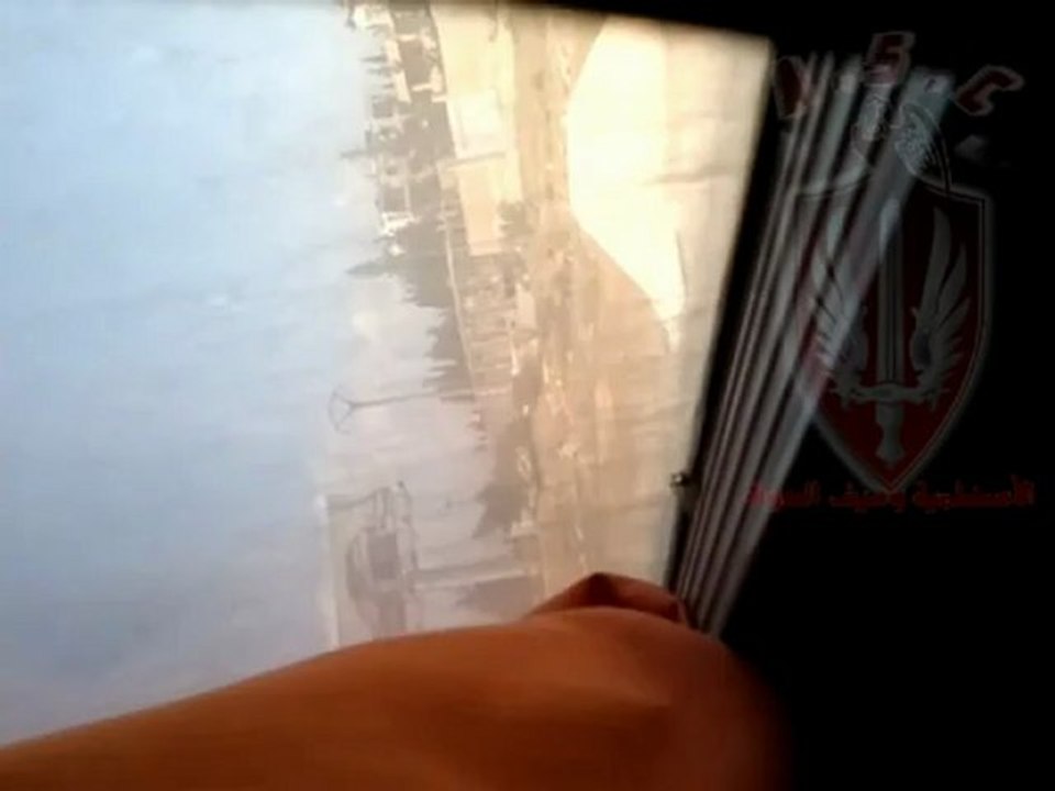 فري برس حلب حاجز عسكري بعد دوار الموت لتفتيش الخارجين من  مدينة حلب24 4 2012 Aleppo
