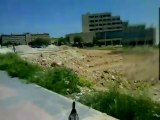 فري برس حلب جامعة حلب   بشار البطة يهرب من المتظاهرين  روعة لا تفوت  23 4 2012 Aleppo