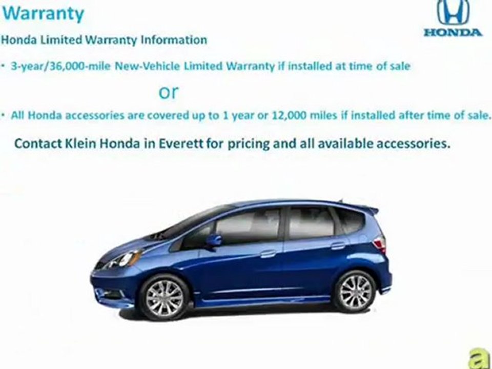 Accessories for 2012 Honda Fit in Seattle at Klein Honda