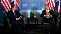 Canada - G8, Obama beve una birra con Cameron