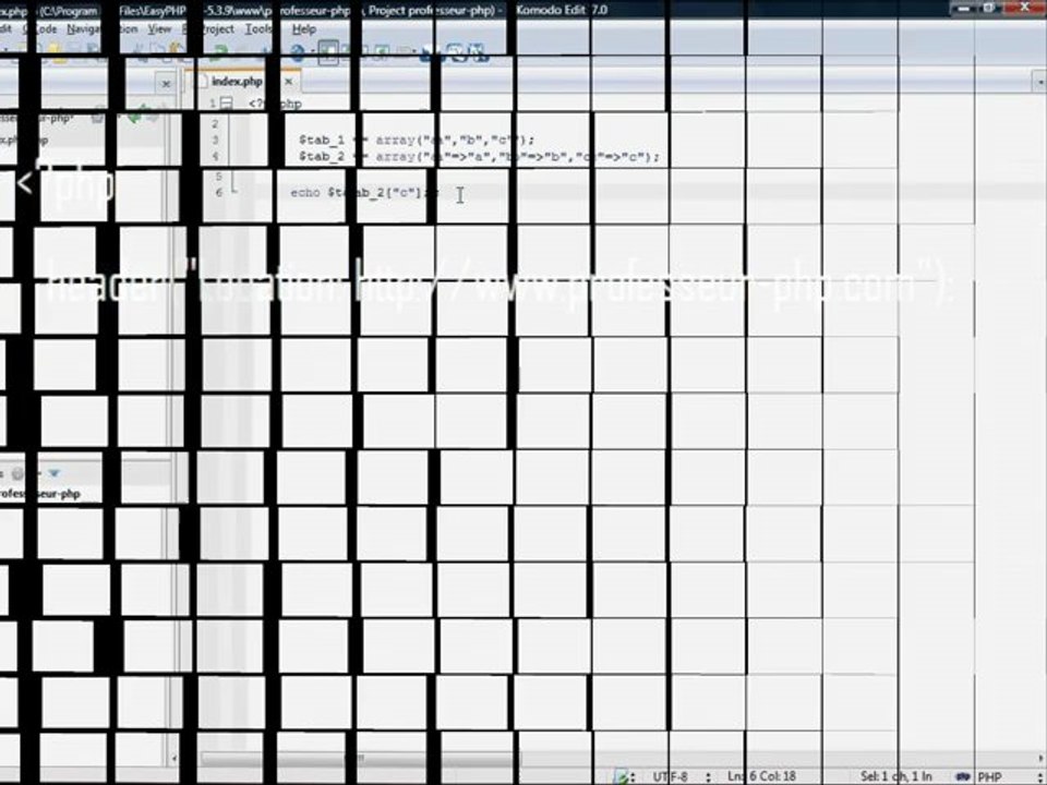Tableau Array PHP - 3/4 - Apprendre PHP avec Professeur-PHP.com