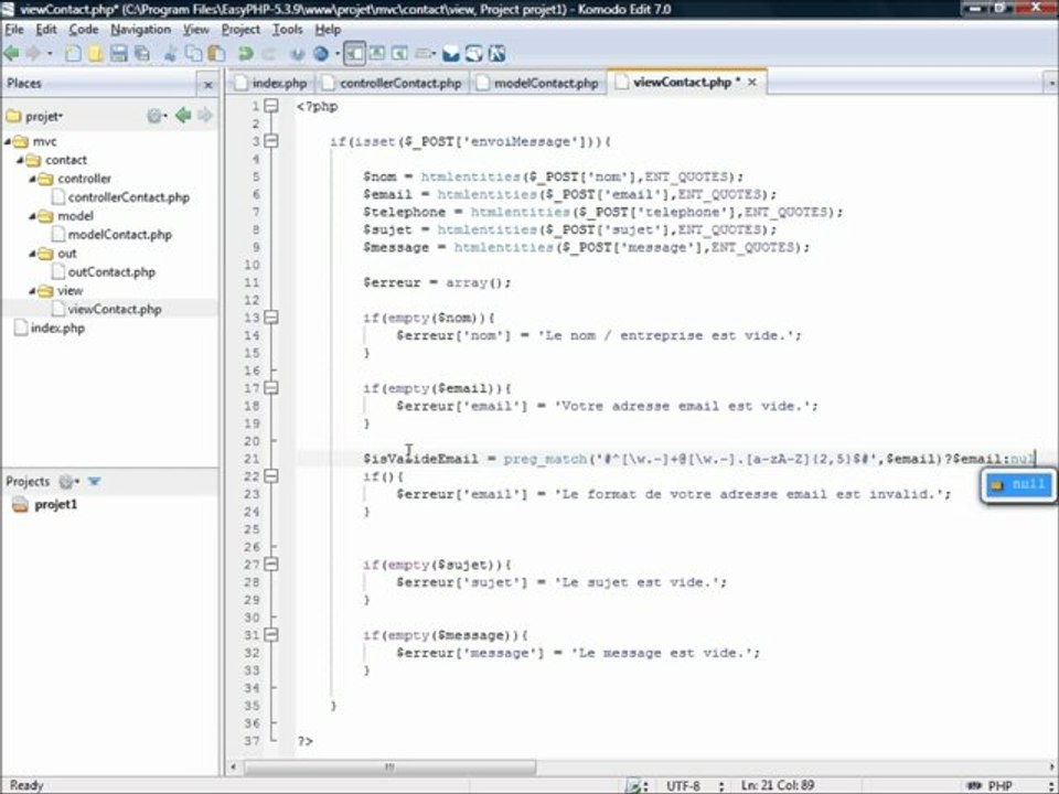 Formulaire de Contact PHP + Envoi Mail - Professeur-PHP.com