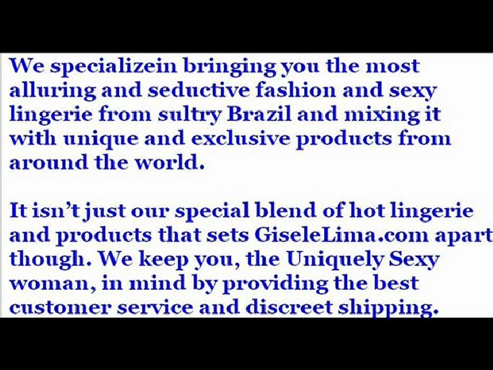 Buy hot lingerie - www.giselelima.com/