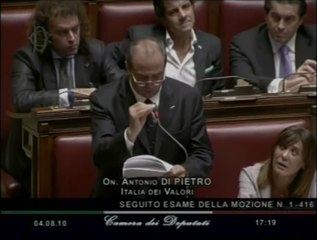 Di Pietro - Berlusconi come Nerone (intervento integrale)