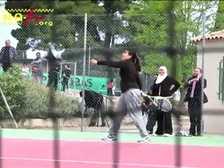 Hélène Mandroux, maire de Montpellier en visite à la Paillade