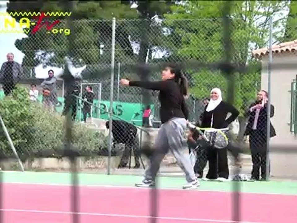 Hélène Mandroux, maire de Montpellier en visite à la Paillade