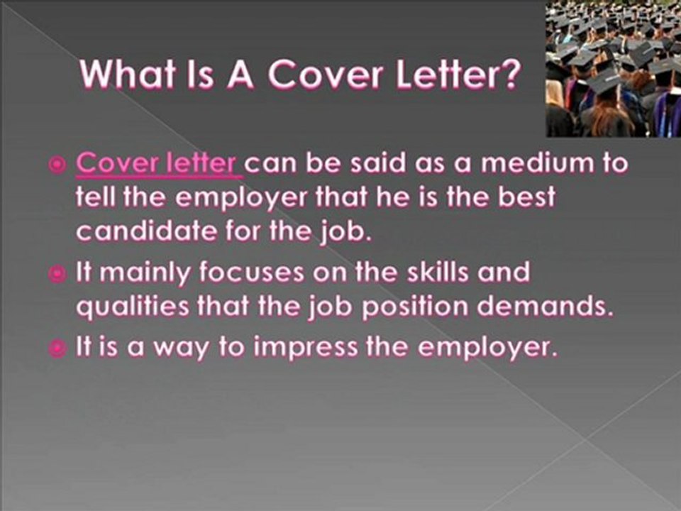 What is cover letter