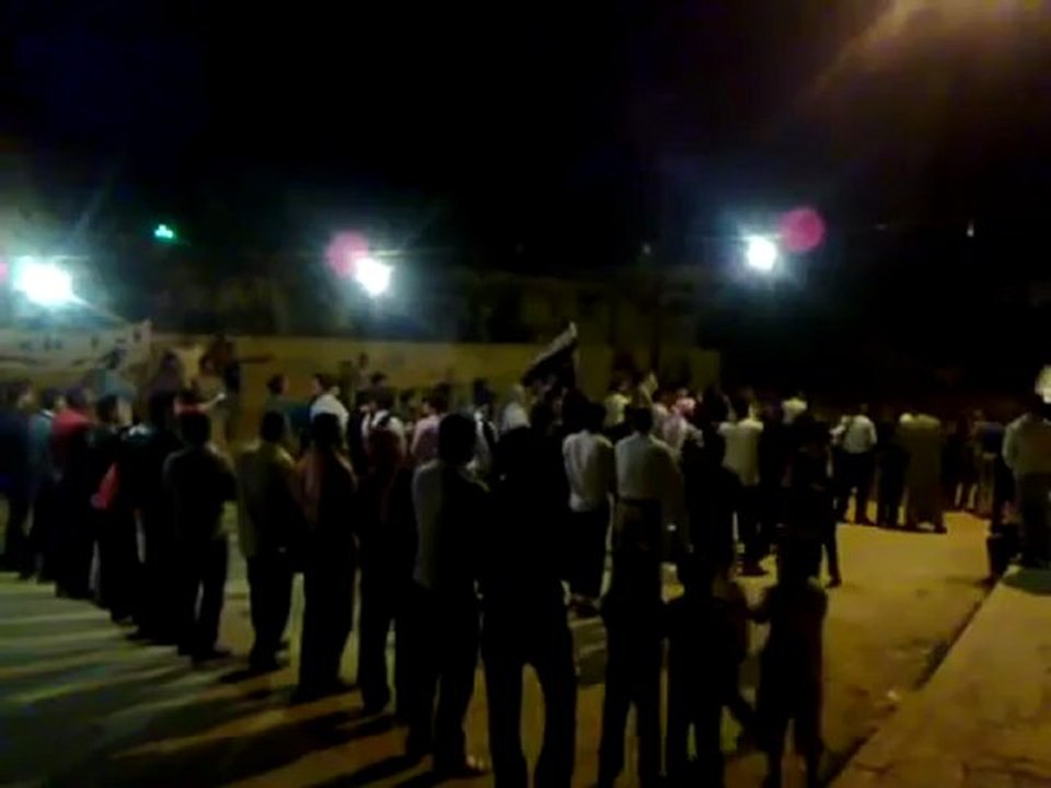 فري برس حلب الجينة بريف حلب مظاهرة مسائية 24 4 2012 ج1 Aleppo