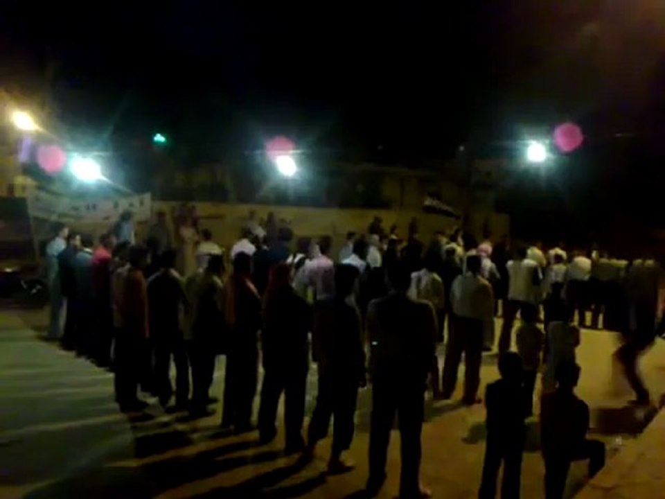 فري برس حلب الجينة بريف حلب مظاهرة مسائية 24 4 2012 ج2 Aleppo