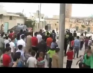 فري برس ادلب حزانو مظاهرة بعد العصر 24 4 2012 Idlib