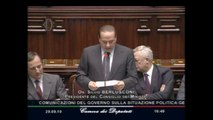 Berlusconi chiede la fiducia al Governo