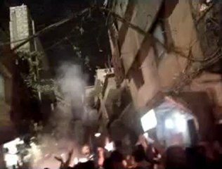 فري برس دمشق جي التضامن مظاهرة مسائية و ألعاب نارية 1 5 2012 Damascus