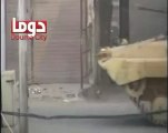 فري برس ريف دمشق اقتحام مدينة دوما بالمدرعات 1 5 2012 Damascus