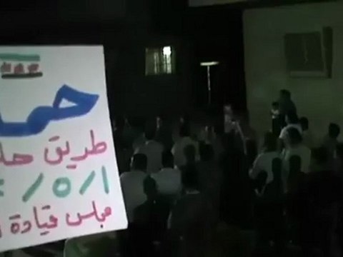 فري برس حماة المحتلة طريق حلب الجديد و هي نصيحة حموية 1 5 2012 ج1 Hama