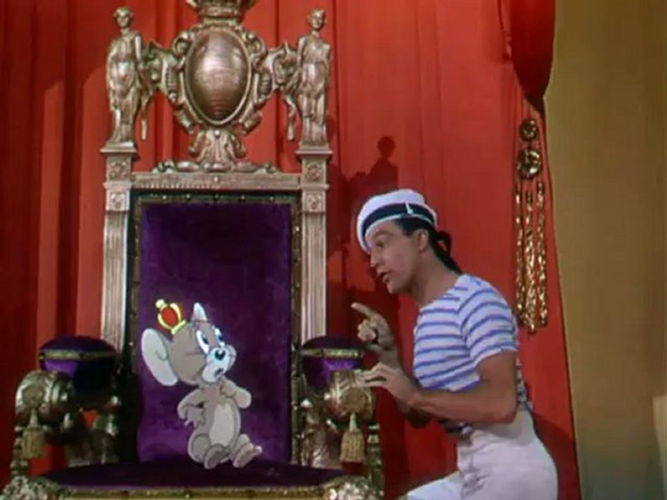 Gene Kelly & Jerry Mouse en "El Rey Que No Podía Bailar"