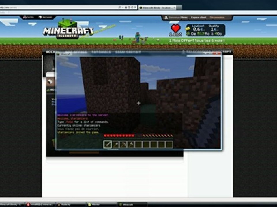 Tutoriel Minecraft - Envoyer des map ou plugins sur votre serveur www.minecraft-illimity.com