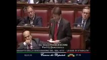 Franceschini - Dichiarazione di voto finale alla legge di stabilità