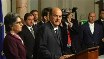 Bersani - Governo Monti - Prima di tutto l'Italia