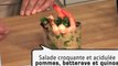 Repas Divin - Recette n°1 : Salade croquante et acidulée pommes, betterave et quinoa