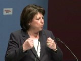 Martine Aubry au meeting de Massy
