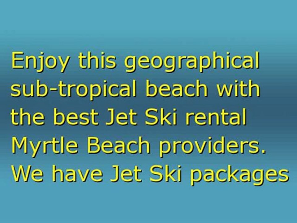 jet ski rental in myrtle beach sc