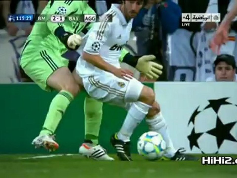 ضربة جزاء غير محتسبة للريال