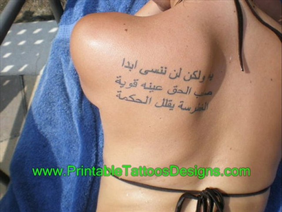arabian tattoo design