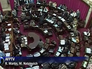El Senado respaldó a Kirchner