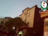 فري برس دمشق مظاهرة شارع الثورة واطلاق النار عليها 25 4 2012 Damascus
