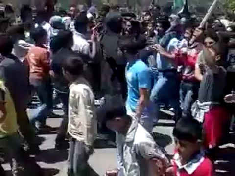 فري برس درعا حوران نمر مظاهرة أحرار نمر 25 4 2012 ج2 Daraa