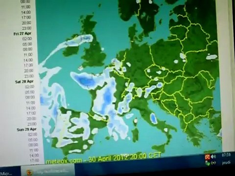 Prévision météo du jeudi 26 avril 2012