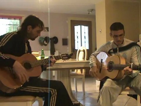 slow gitan composition d'une melodie faite avec mon ami joué en total impro
