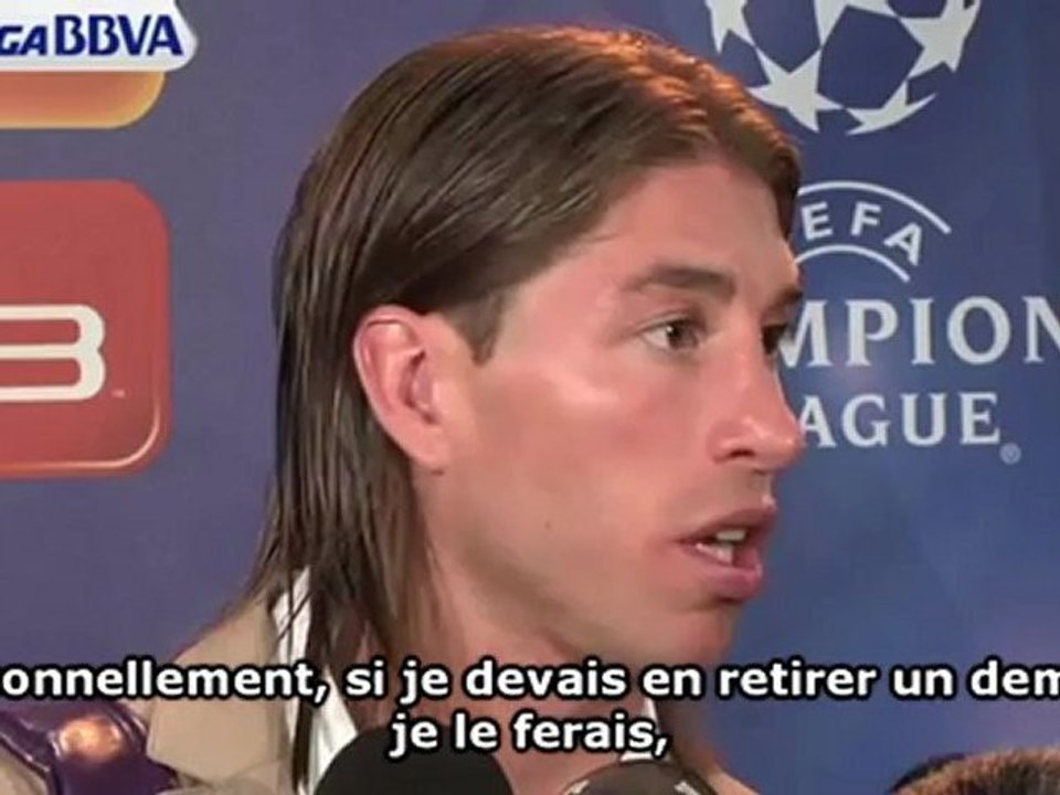 Sergio Ramos : "Si je devais le retirer, je le ferais"